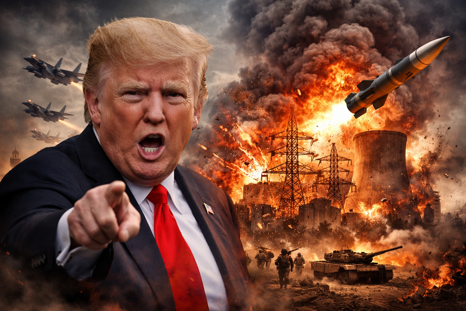 ఇరాన్ విద్యుత్ వ్యవస్థను సర్వనాశనం చేస్తా: ట్రంప్