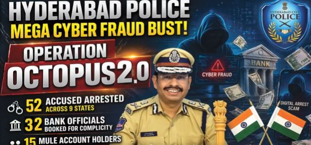 32 మంది బ్యాంకు అధికారుల్ని లోపలేసిన హైదరాబాద్ పోలీసులు