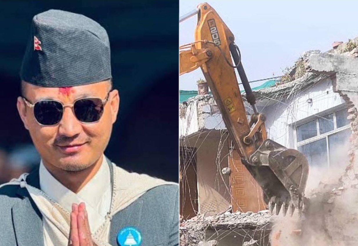 బఫర్ జోన్ లో ఇల్లు.. స్వయంగా కూల్చిన మంత్రి 