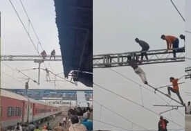 DANGER : చావుతో ఆట.. రైల్వే స్టేషన్‌లో హైడ్రామా