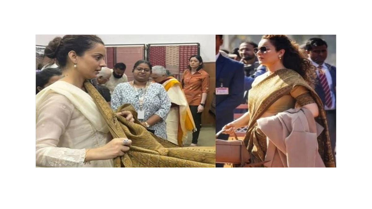  అరుదైన చీరలో కంగన రాయల్‌ లుక్‌