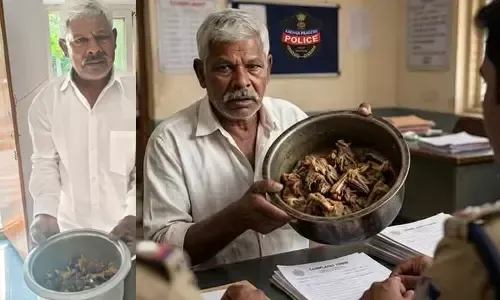 మటన్ ఉడకలేదని పిర్యాదు