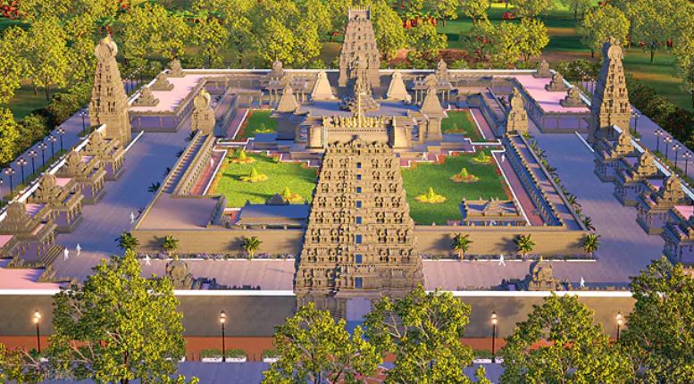 మూసీనది తీరాన కళ్లు చెదిరే ఆలయం